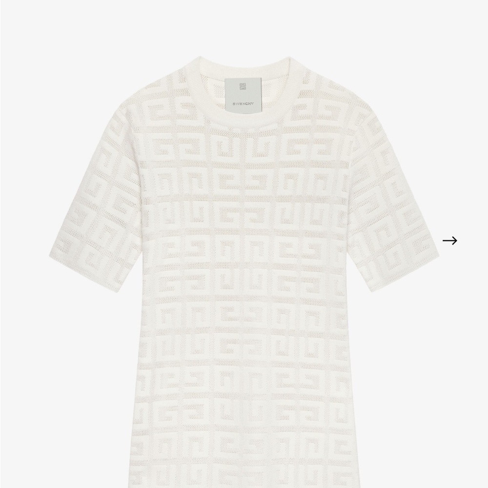Givenchy White Patterned Blouse